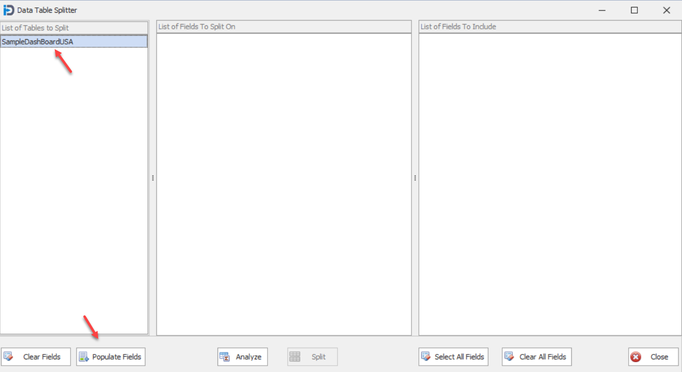 DataTableSplit_Step1
