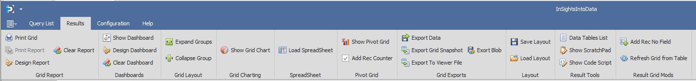 ResultsTab_RibbonBar - Grid